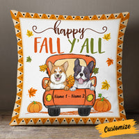 Personalized Dog Mom Fall Yall Pillow SB232 87O53 (Insert Included) thumb 1