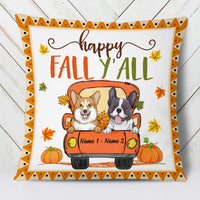 Personalized Dog Mom Fall Yall Pillow SB232 87O53 (Insert Included) thumb 1