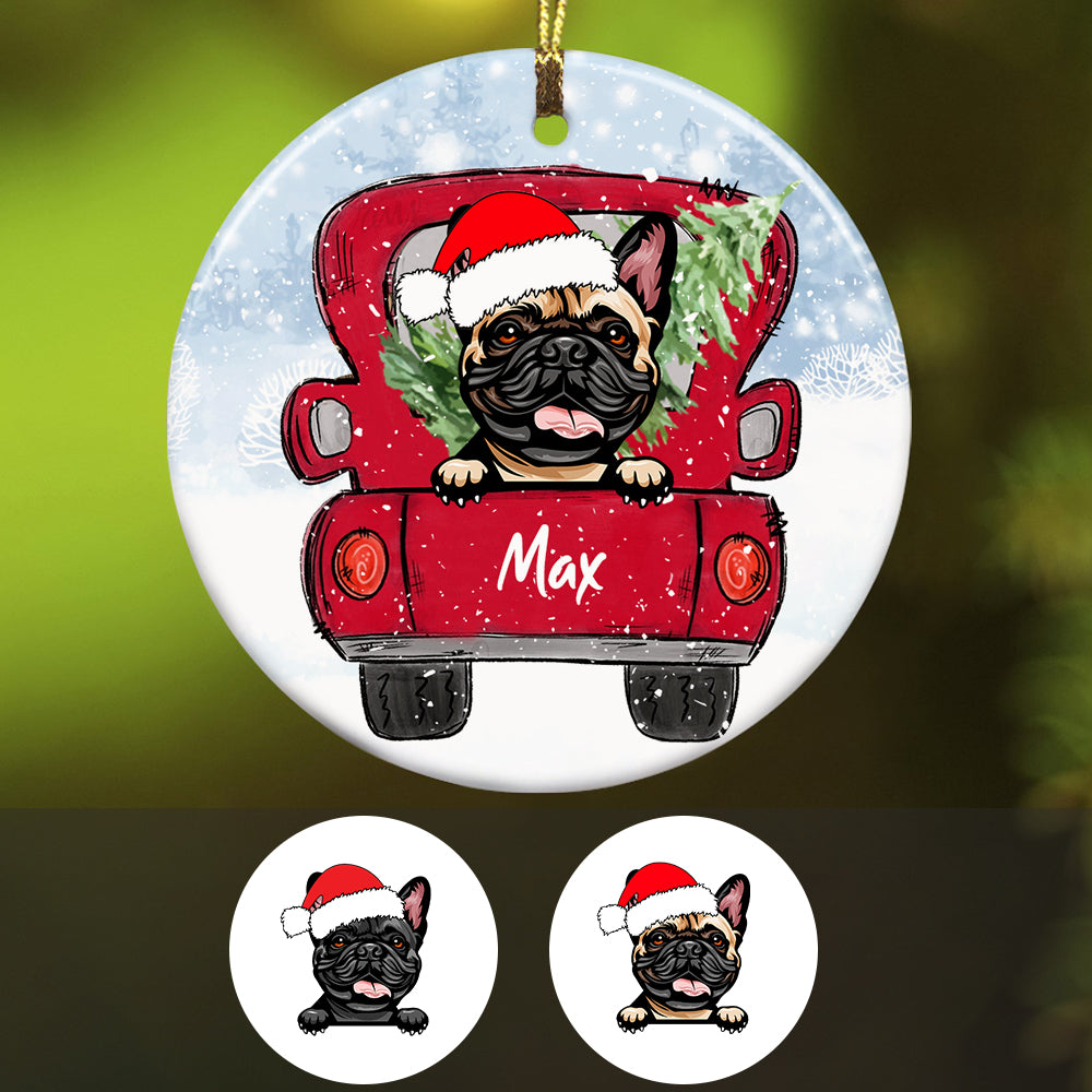 Personalized French Bulldog Dog Christmas Ornament SB301 81O34