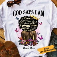 Personalized God Says I Am BWA T Shirt SB241 85O53 thumb 1