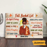 Personalized Woman Fall Bucket List Poster SB244 85O57 thumb 1