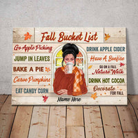 Personalized Woman Fall Bucket List Poster SB244 85O57 thumb 1