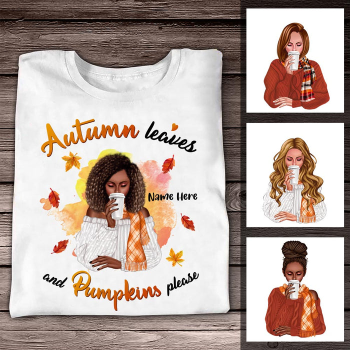 Personalized Fall Pumpkin Daughter T Shirt SB271 87O36 1