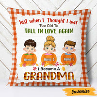 Personalized Grandma In Love Fall Pillow SB241 95O47 (Insert Included) thumb 1
