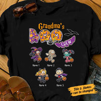 Personalized Halloween Grandma Boo Crew T Shirt SB243 24O58 thumb 1