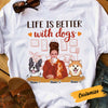Personalized Dog Mom Fall Halloween T Shirt SB271 26O53 1