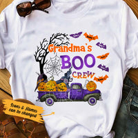 Personalized Grandma Boo Crew Halloween Truck T Shirt SB243 85O36 thumb 1