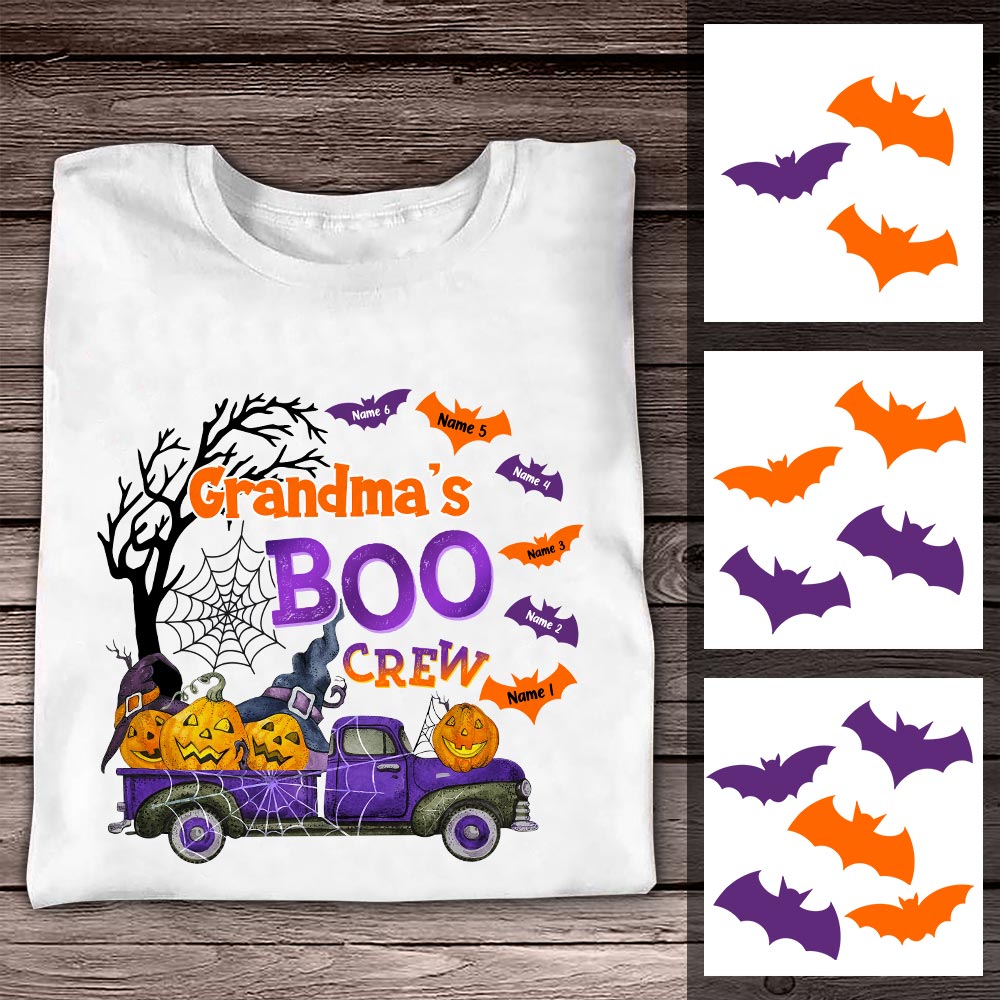 Personalized Grandma Boo Crew Halloween Truck T Shirt SB243 85O36 Primary Mockup