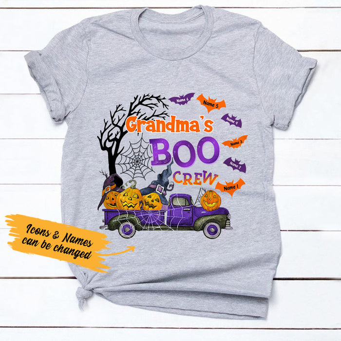 Personalized Grandma Boo Crew Halloween Truck T Shirt SB243 85O36 1