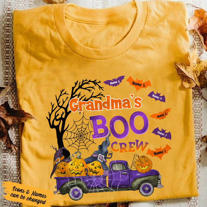 Personalized Grandma Boo Crew Halloween Truck T Shirt SB243 85O36 1