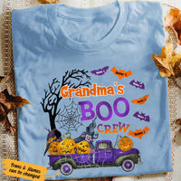 Personalized Grandma Boo Crew Halloween Truck T Shirt SB243 85O36 thumb 1