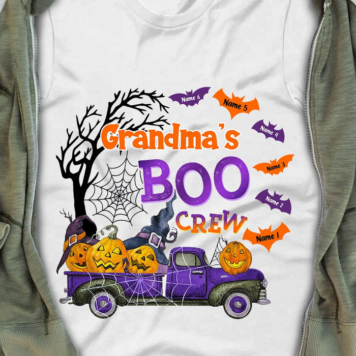 Personalized Grandma Boo Crew Halloween Truck T Shirt SB243 85O36 1
