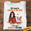 Personalized Dog Mom Peopley Coffee T Shirt SB241 81O34 1