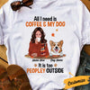 Personalized Dog Mom Peopley Coffee T Shirt SB241 81O34 1