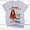 Personalized Dog Mom Peopley Coffee T Shirt SB241 81O34 1