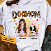Personalized Dog Mom Fall T Shirt OB11 95O36 thumb 1