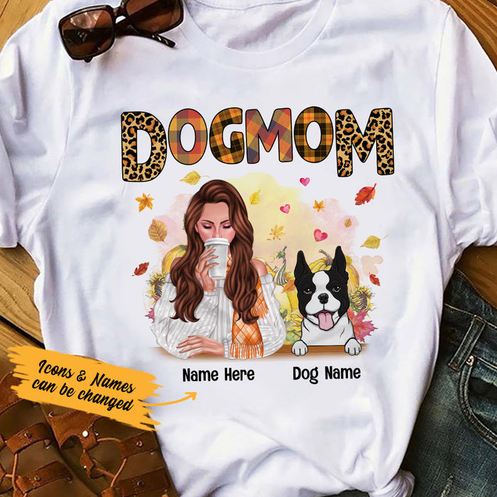 Personalized Dog Mom Fall T Shirt OB11 95O36 1
