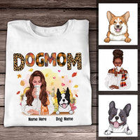 Personalized Dog Mom Fall T Shirt OB11 95O36 thumb 1