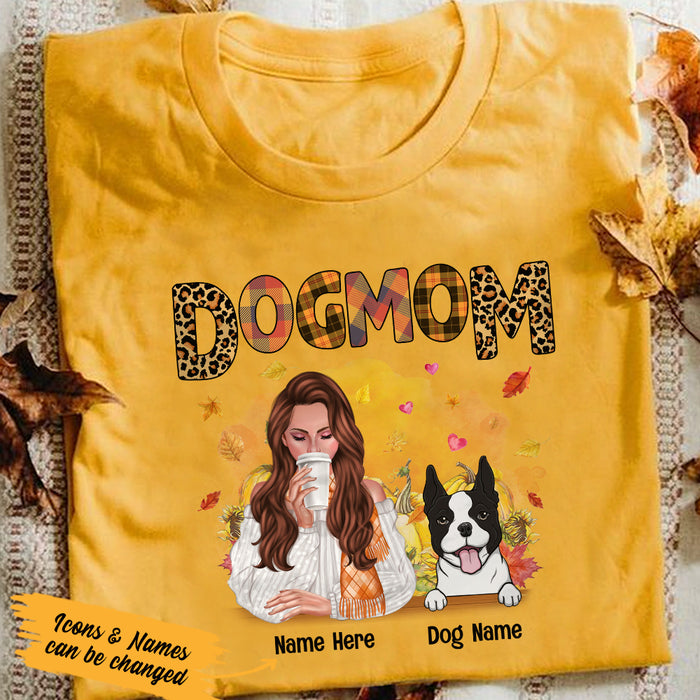 Personalized Dog Mom Fall T Shirt OB11 95O36 1