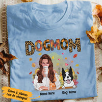Personalized Dog Mom Fall T Shirt OB11 95O36 thumb 1