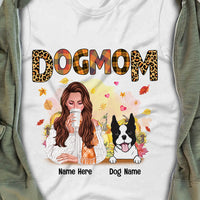 Personalized Dog Mom Fall T Shirt OB11 95O36 thumb 1