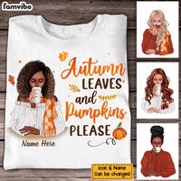 Personalized Fall Pumpkin Girl T Shirt SB272 87O58 thumb 1