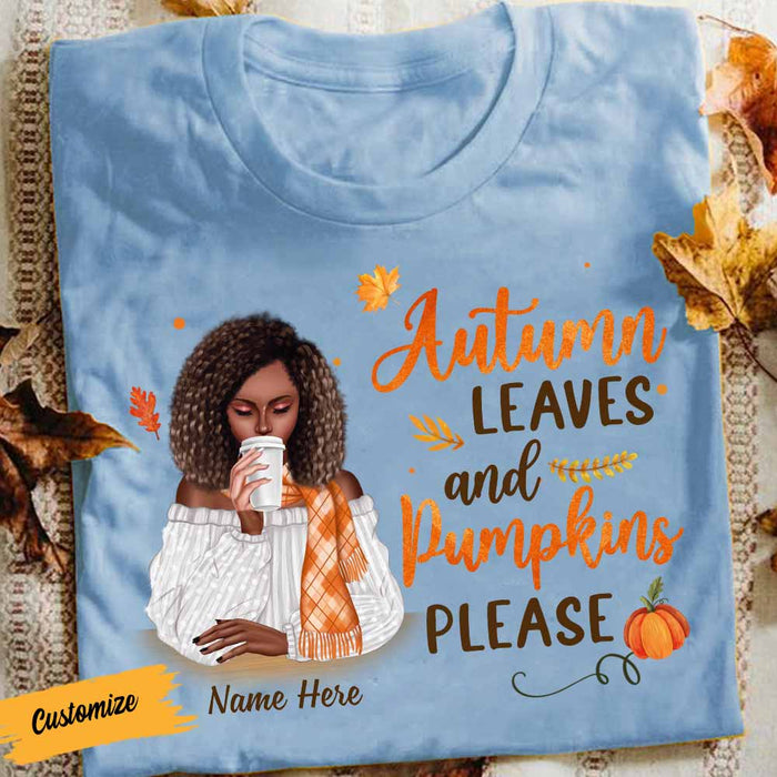 Personalized Fall Pumpkin Girl T Shirt SB272 87O58 1