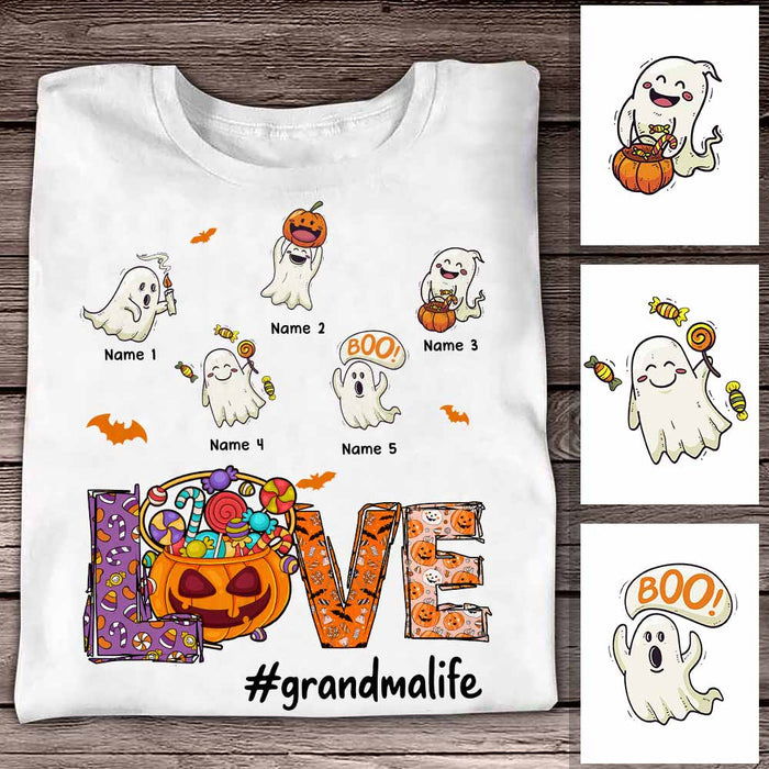 Personalized Grandma Halloween T Shirt SB271 22O58 1