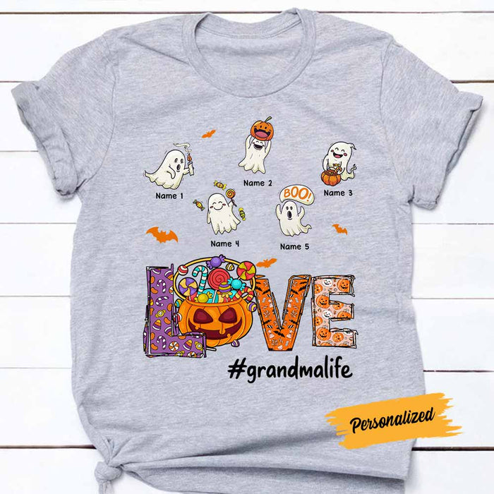 Personalized Grandma Halloween T Shirt SB271 22O58 1