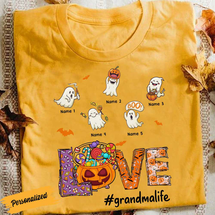 Personalized Grandma Halloween T Shirt SB271 22O58 1
