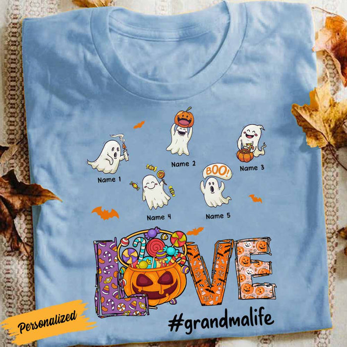 Personalized Grandma Halloween T Shirt SB271 22O58 1