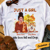 Personalized Love Fall And Dog Girl Fall Halloween T Shirt SB273 22O34 1