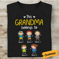 Personalized Aunt Mom Grandma T Shirt SB242 81O34 thumb 1