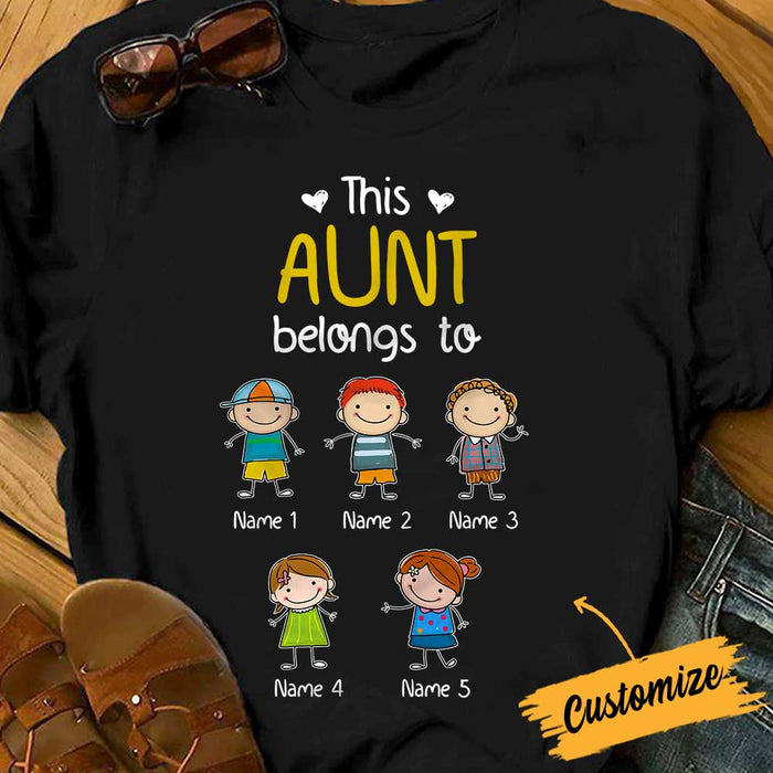 Personalized Aunt Mom Grandma T Shirt SB242 81O34 1