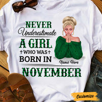 Personalized BWA Never Underestimate A Girl T Shirt SB271 23O47 thumb 1
