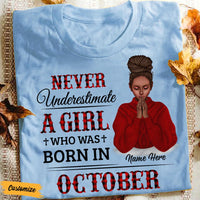 Personalized BWA Never Underestimate A Girl T Shirt SB271 23O47 thumb 1