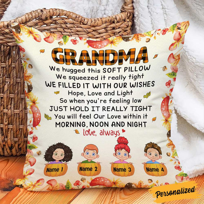 Personalized Mom Grandma Fall Halloween Pillow SB281 26O36 (Insert Included) 1