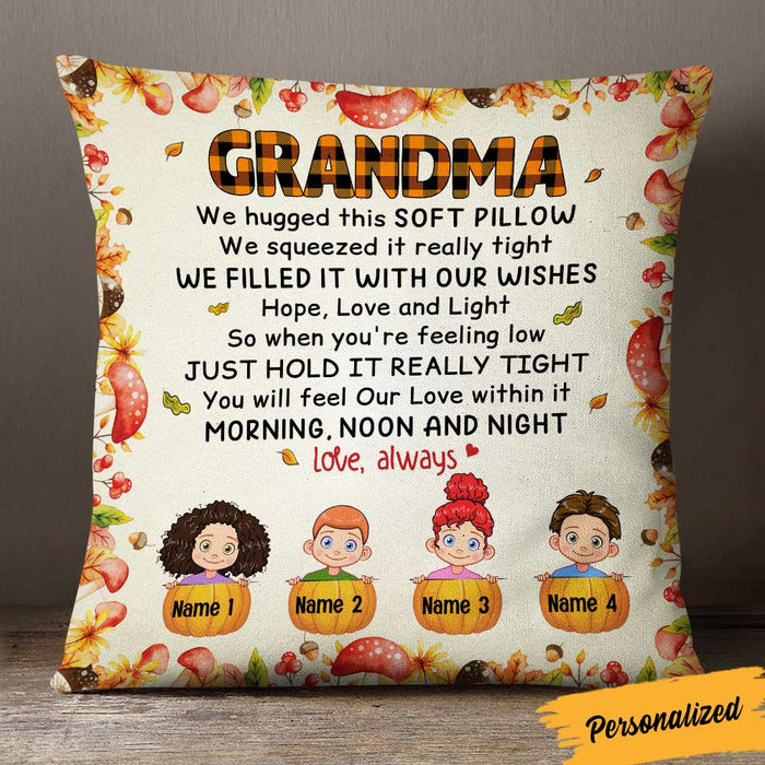 Personalized Mom Grandma Fall Halloween Pillow SB281 26O36 (Insert Included) 1