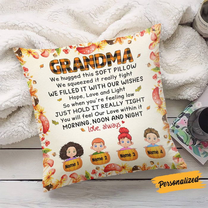 Personalized Mom Grandma Fall Halloween Pillow SB281 26O36 (Insert Included) 1