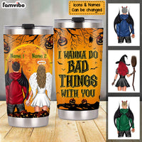 Personalized Couple Halloween Steel Tumbler SB283 30O36 thumb 1