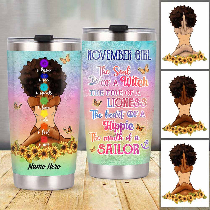 Personalized BWA Girl I Am Steel Tumbler SB282 95O58 1