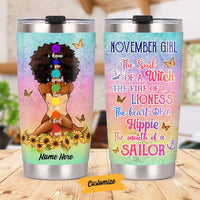 Personalized BWA Girl I Am Steel Tumbler SB282 95O58 thumb 1