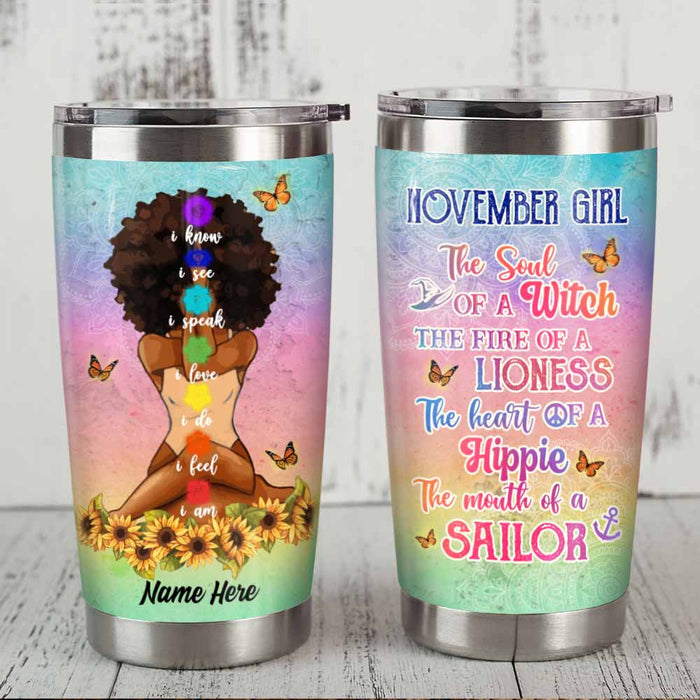 Personalized BWA Girl I Am Steel Tumbler SB282 95O58 1