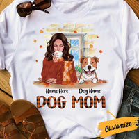 Personalized Dog Mom Fall T Shirt SB283 30O34 thumb 1
