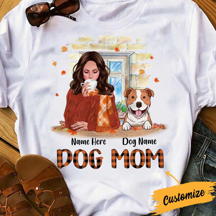 Personalized Dog Mom Fall T Shirt SB283 30O34 1