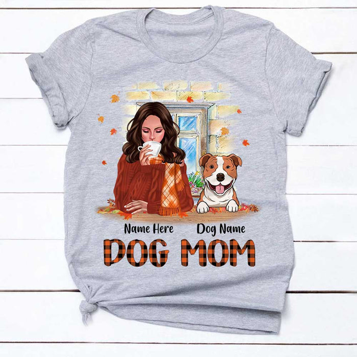 Personalized Dog Mom Fall T Shirt SB283 30O34 1