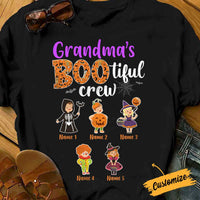 Personalized Grandma's Bootiful Crew Fall Halloween T Shirt SB282 23O34 thumb 1