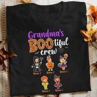 Personalized Grandma's Bootiful Crew Fall Halloween T Shirt SB282 23O34 thumb 1