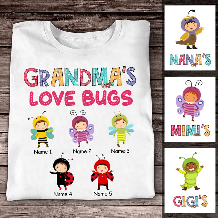 Personalized Grandma's Love Bugs T Shirt SB291 23O53 1