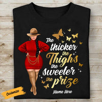 Personalized Thick Thigh Prize T Shirt SB291 24O58 thumb 1